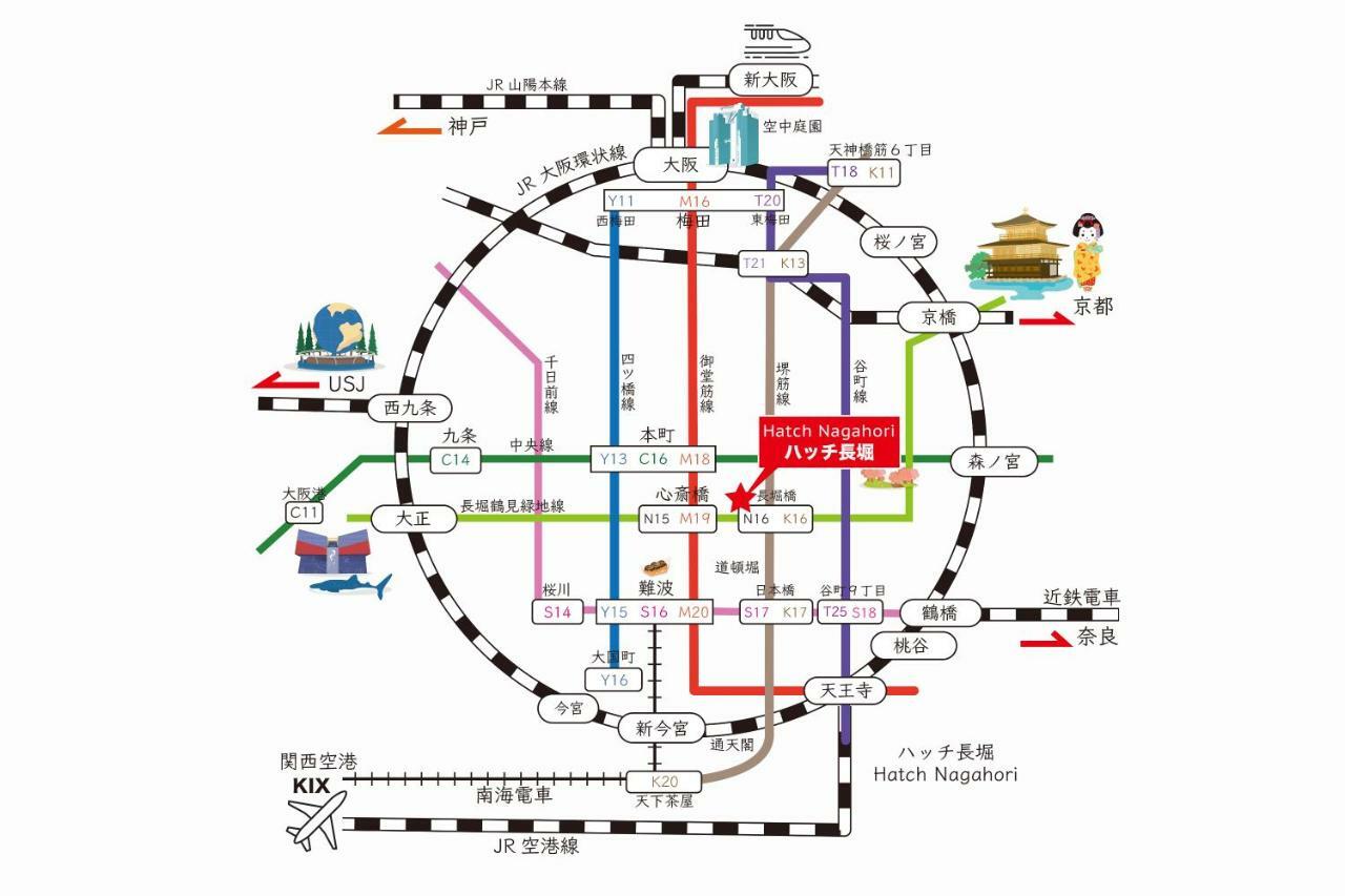 Hatch Nagahori 201 โอซาก้า ภายนอก รูปภาพ
